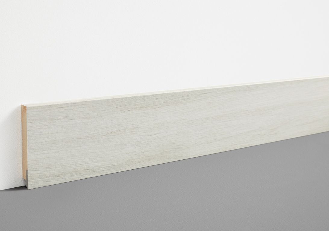Plinthe  , Mdf, décor Bois chene pearl, h.7.80 x L. 200.00 cm