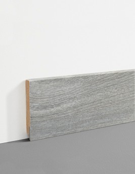 Plinthe  , Mdf, décor Bois Chêne gris, h.7.80 x L. 200.00 cm