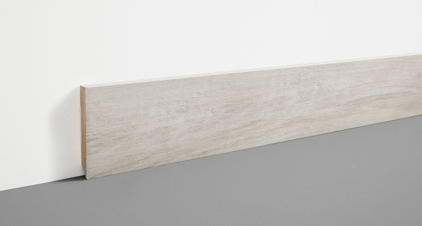 Plinthe  , Mdf, décor Bois chene clair, h.7.80 x L. 200.00 cm
