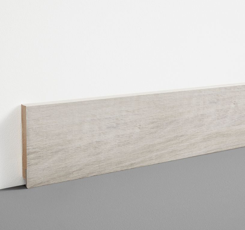 Plinthe  , Mdf, décor Bois chene clair, h.7.80 x L. 200.00 cm