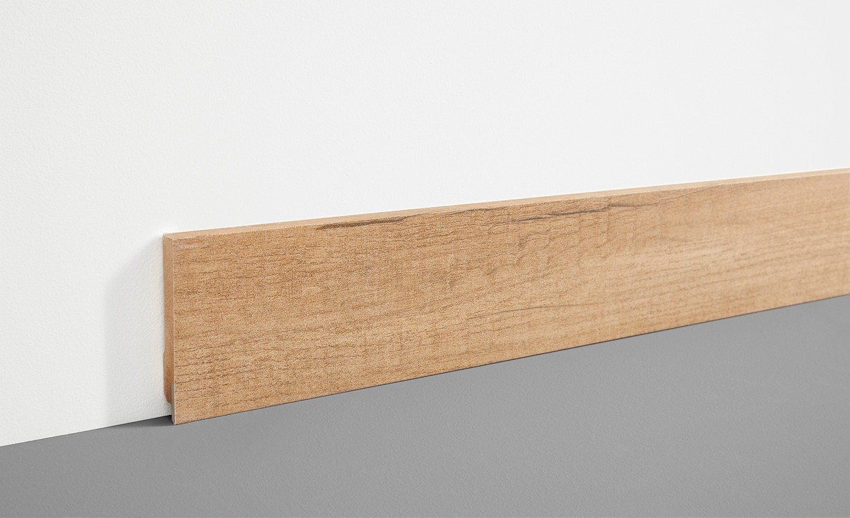 Plinthe  , Mdf, décor Bois plancher, h.7.80 x L. 200.00 cm