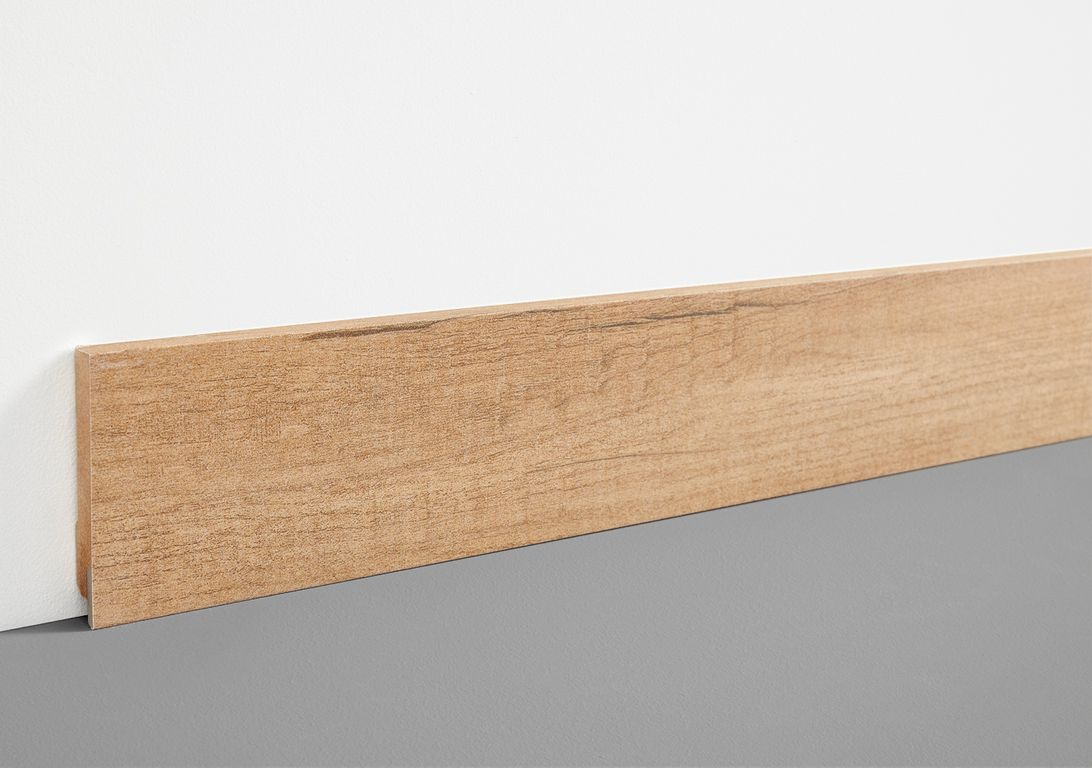 Plinthe  , Mdf, décor Bois plancher, h.7.80 x L. 200.00 cm