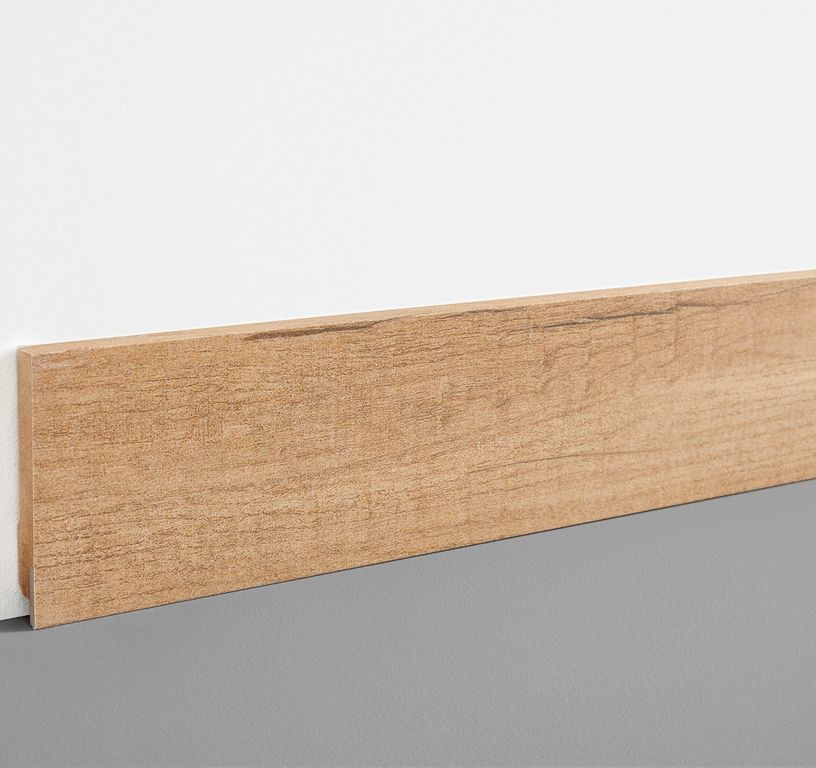 Plinthe  , Mdf, décor Bois plancher, h.7.80 x L. 200.00 cm