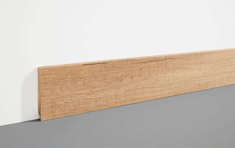 Plinthe , Mdf, décor Bois plancher, h.7.80 x L. 200.00 cm