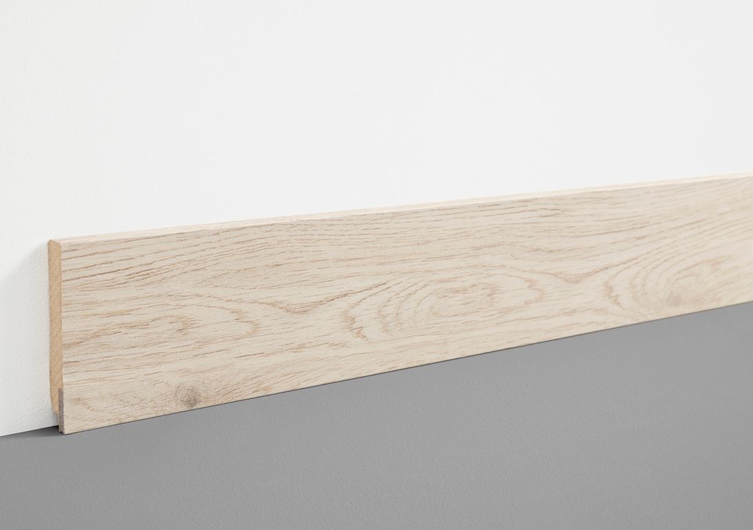 Plinthe  , Mdf, décor Bois beige naturel, h.7.80 x L. 200.00 cm