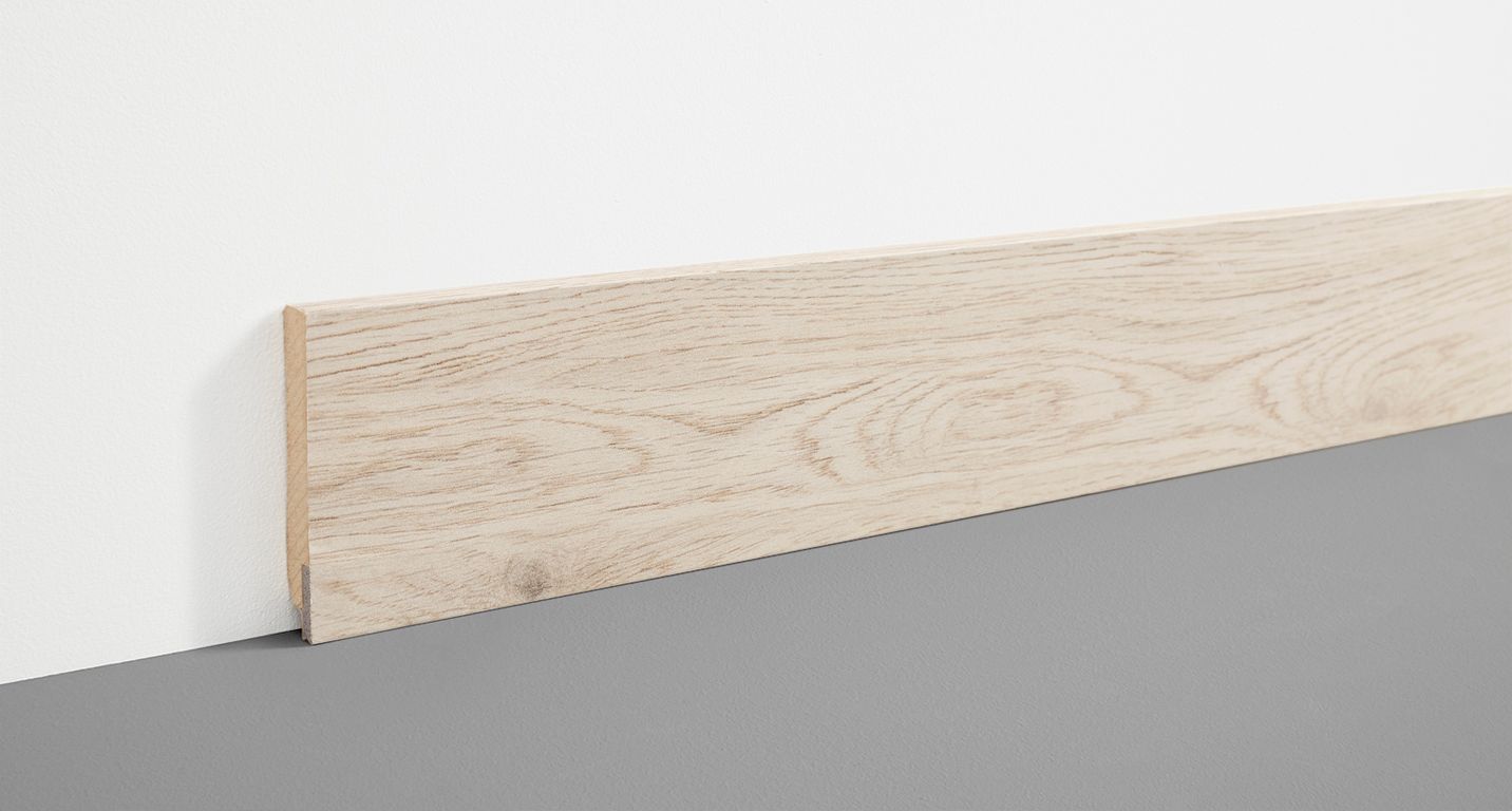 Plinthe  , Mdf, décor Bois beige naturel, h.7.80 x L. 200.00 cm