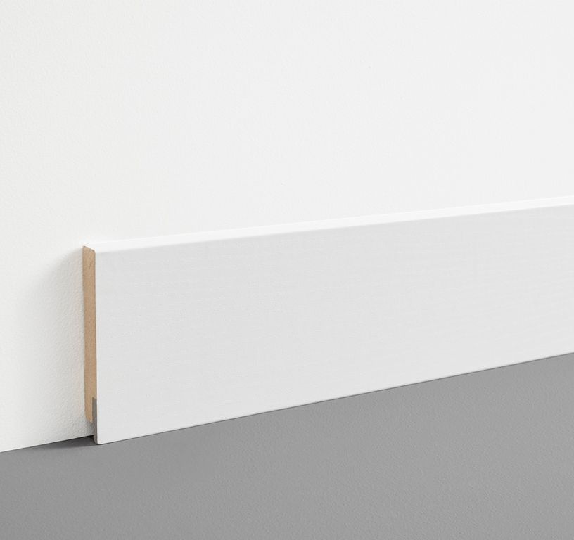 Plinthe  , Mdf, décor Bois frêne blanc, h.7.80 x L. 200.00 cm