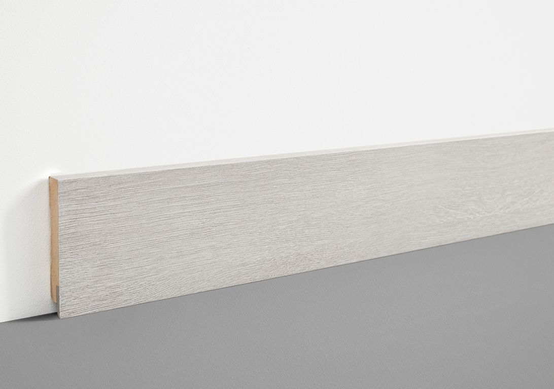 Plinthe  , Mdf, décor Bois gris, h.7.80 x L. 200.00 cm