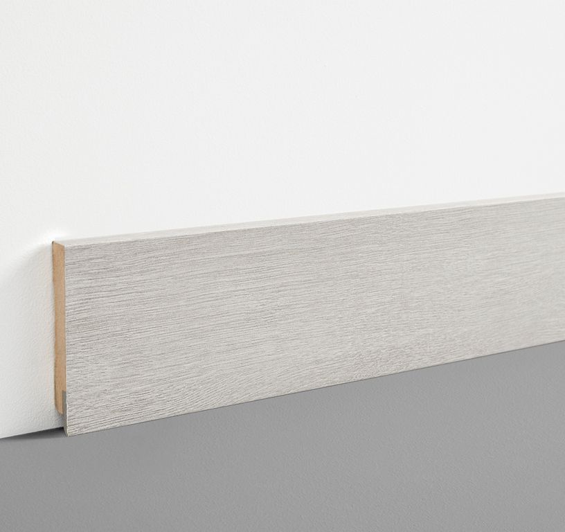 Plinthe  , Mdf, décor Bois gris, h.7.80 x L. 200.00 cm