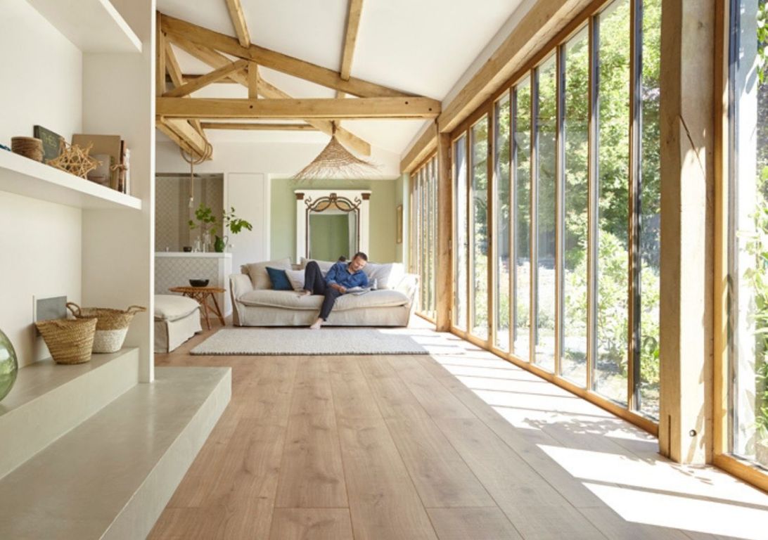 Sol stratifié TRENDTIME6 Parador, aspect Bois scié naturel, lame 24.30 x 220.00 cm