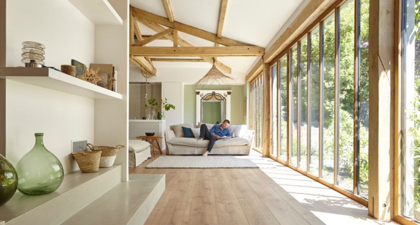 Sol stratifié TRENDTIME6 Parador, aspect Bois scié naturel, lame 24.30 x 220.00 cm