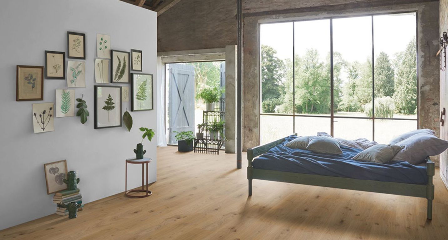 Sol stratifié CLASSIC 1050 V Parador, aspect Bois tradition naturel, lame 19.40 x 128.50 cm