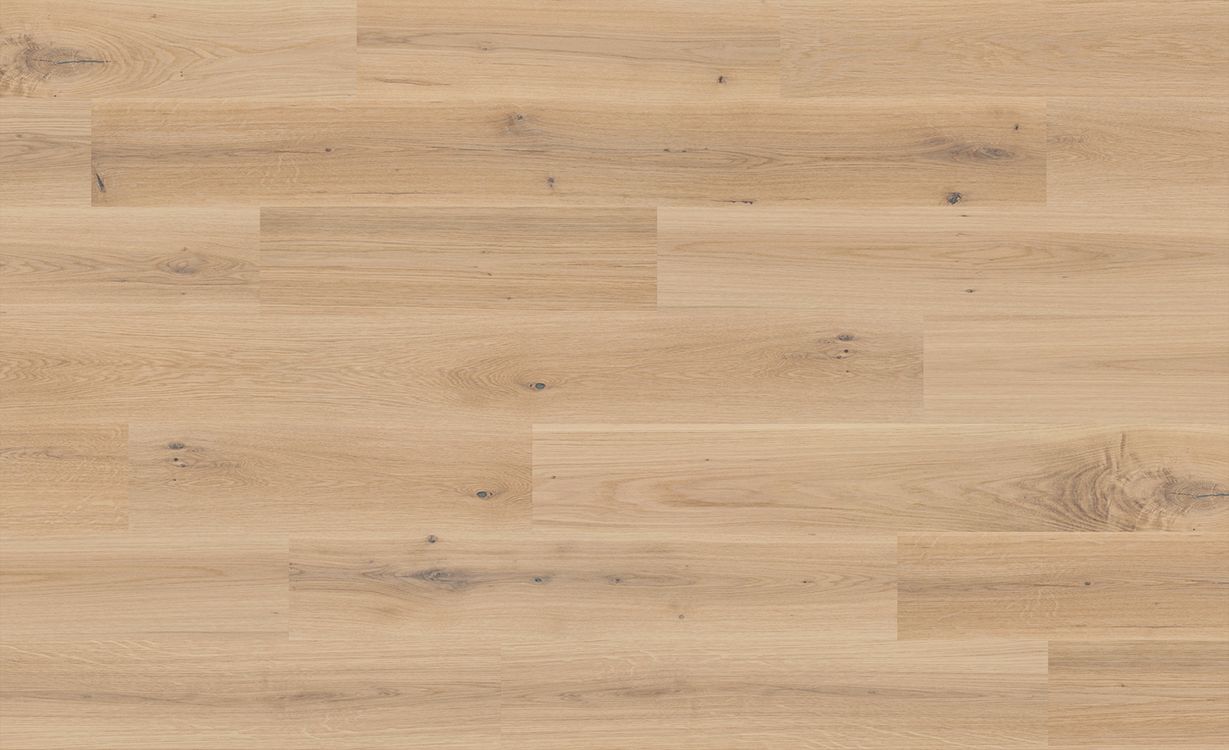 Parquet contrecollé CARCASSONE 200 CHENE AUTHENTIQUE, chêne naturel, verni, larg. 20.00 cm