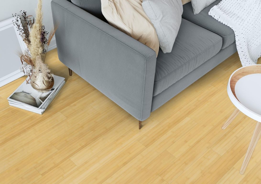 BAMBOU HORIZONTAL, choix EXCLUSIF, Naturel, Verni, larg. 9.60 cm