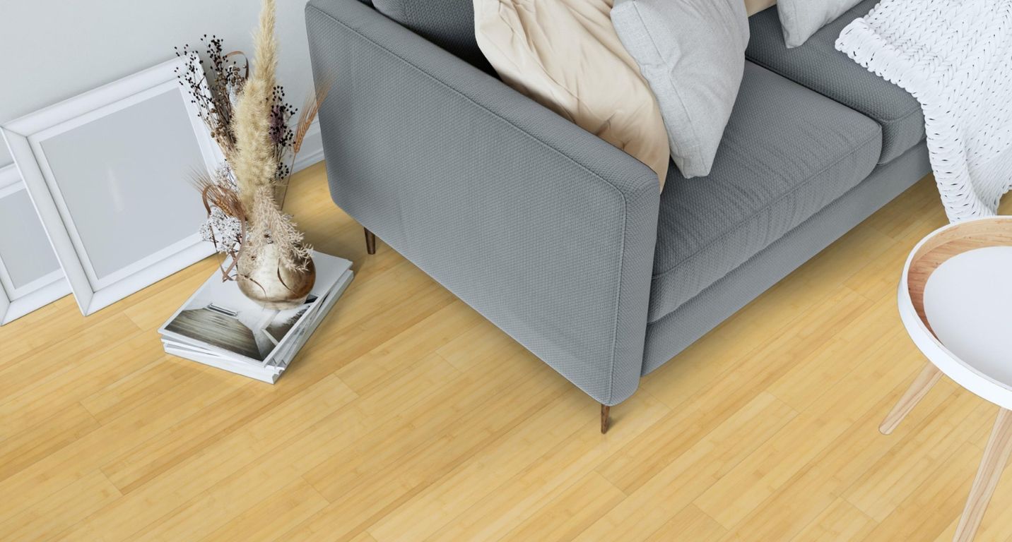 BAMBOU HORIZONTAL, choix EXCLUSIF, Naturel, Verni, larg. 9.60 cm