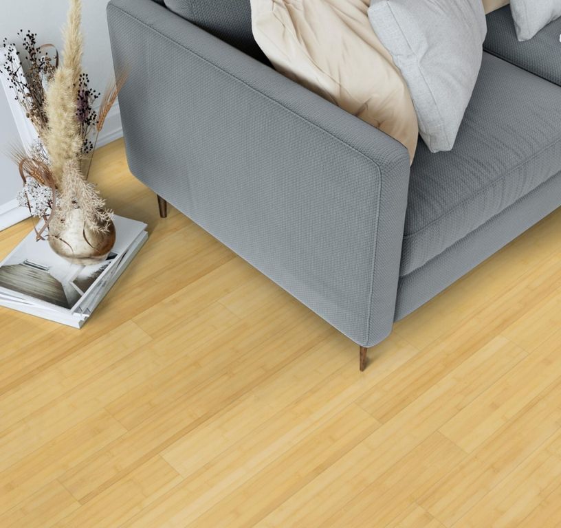 BAMBOU HORIZONTAL, choix EXCLUSIF, Naturel, Verni, larg. 9.60 cm