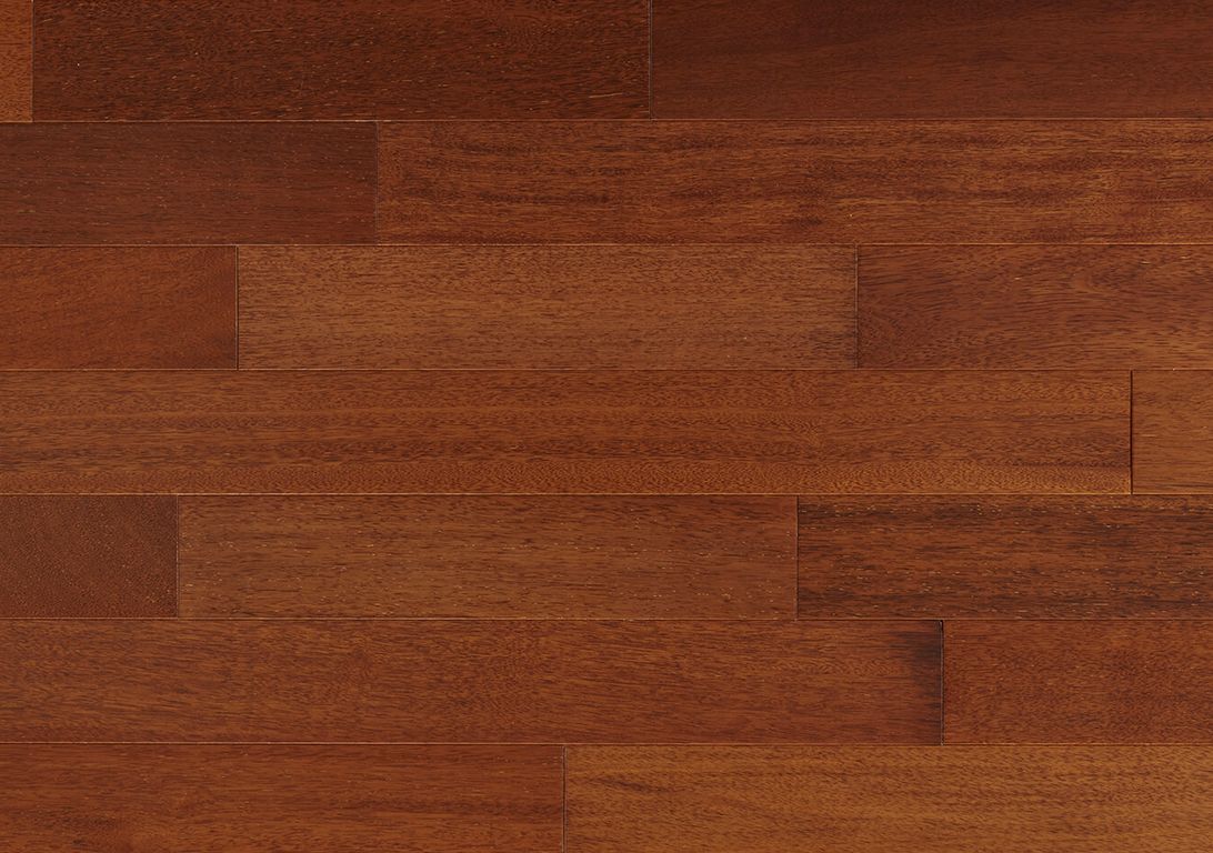Parquet massif MERBAU 120, merbau marron foncé, verni, larg. 12.00 cm