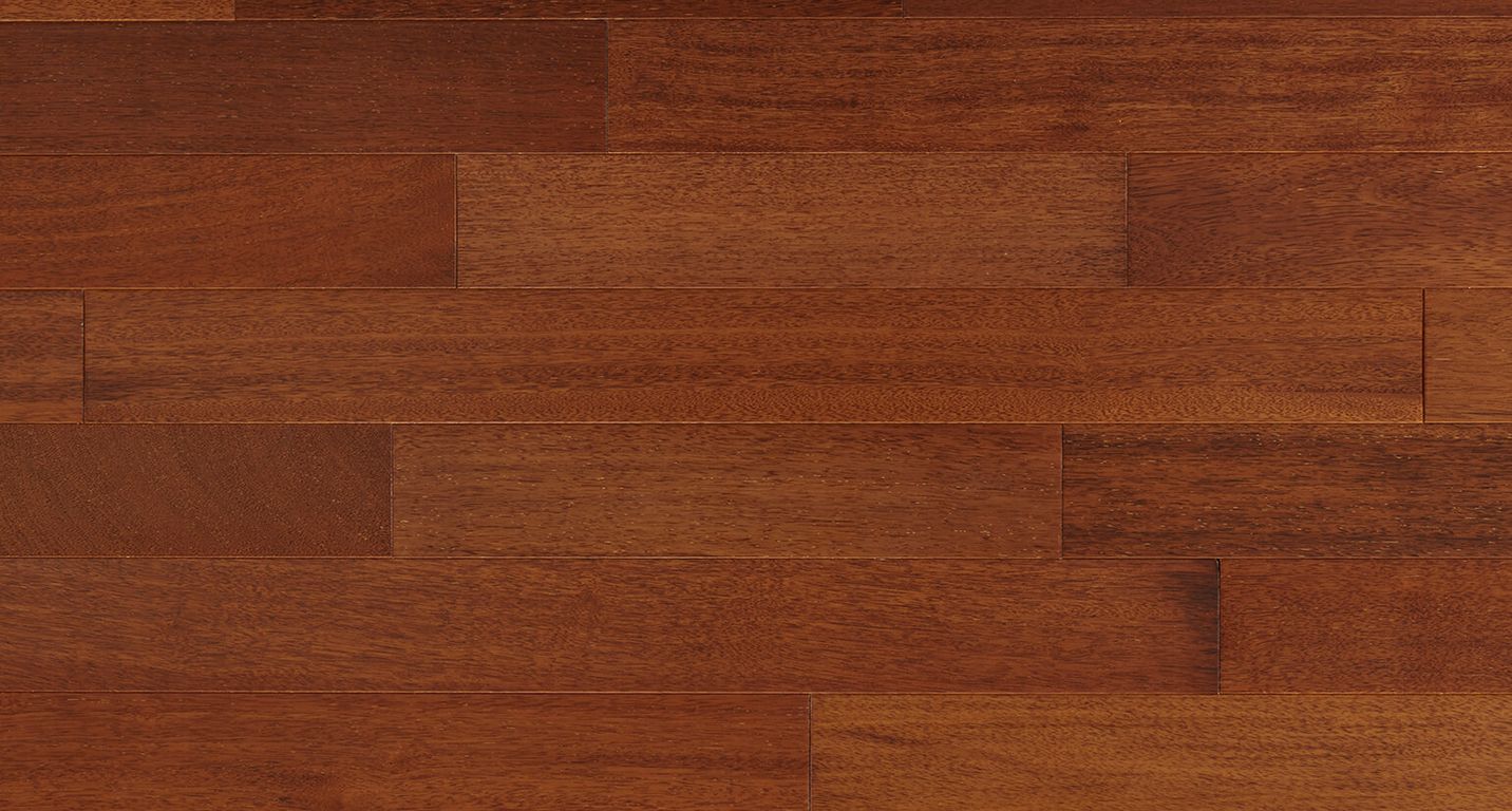 Parquet massif MERBAU 120, merbau marron foncé, verni, larg. 12.00 cm