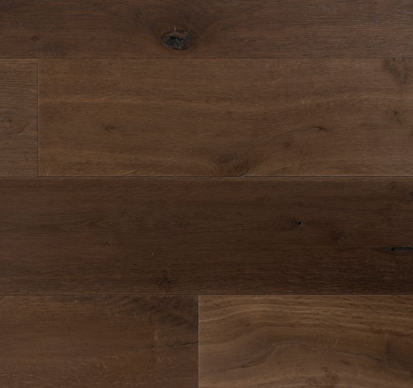 Revêtement sol bois WOOD & STONE CHENE VINTAGE, chêne marron moyen, verni, larg. 19.00 cm