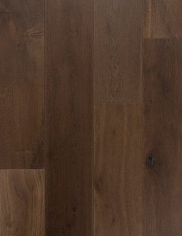 Revêtement sol bois WOOD & STONE, chêne marron foncé, verni, larg. 19.00 cm