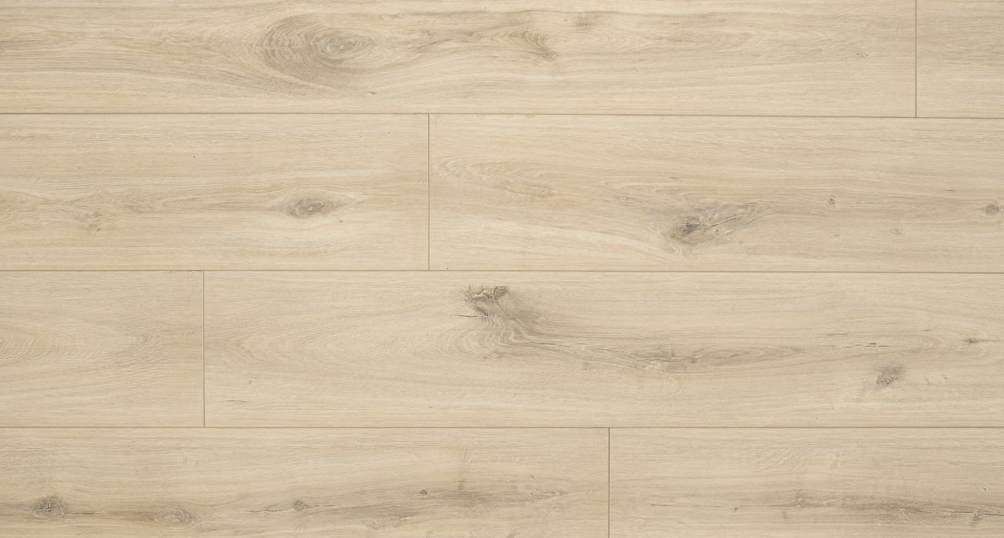 Sol stratifié ORGANIC BIS , aspect Bois Chêne marron Ontario, lame 19.20 x 128.50 cm