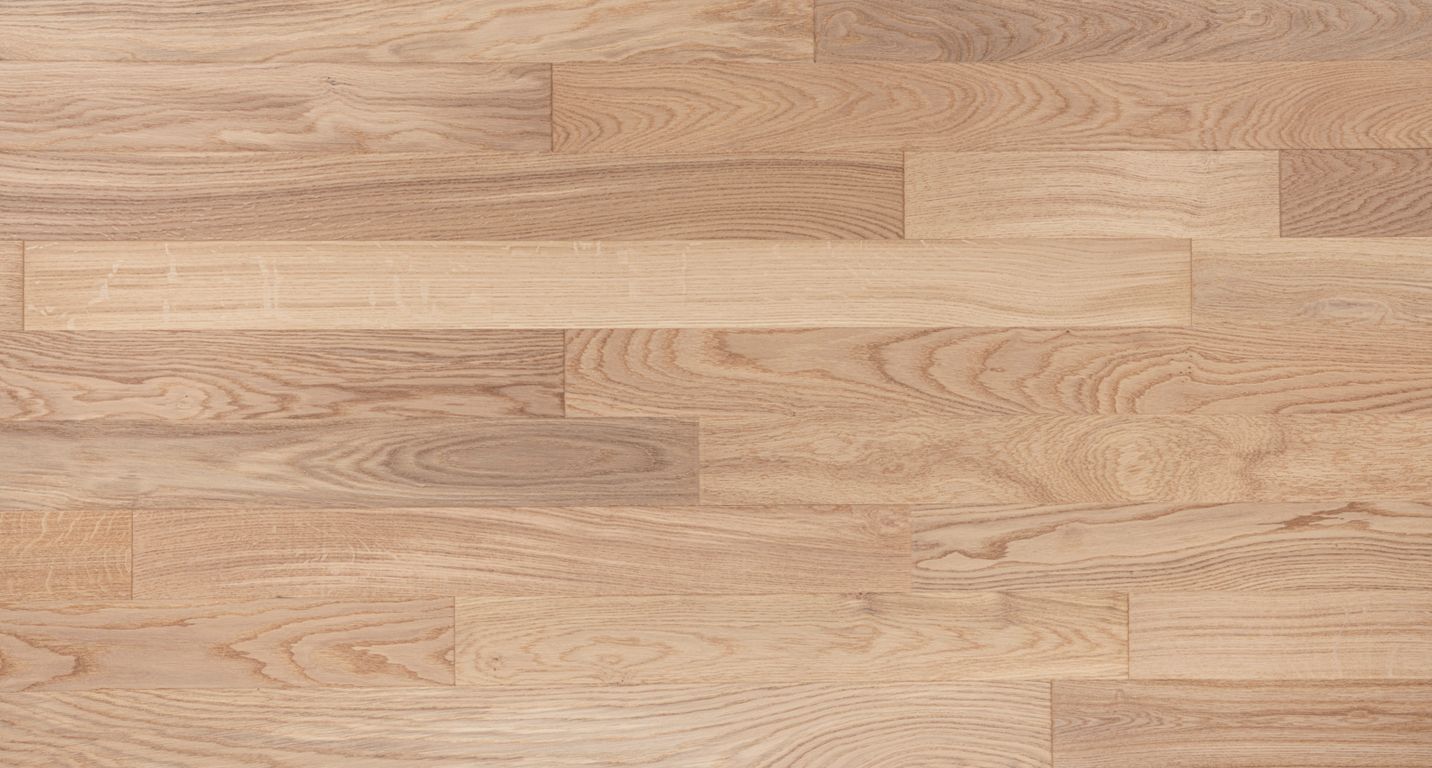 Parquet contrecollé MAJESTE CLIC 90 CHENE VINTAGE, chêne naturel, verni, larg. 9.00 cm