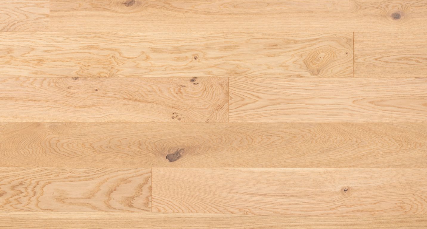 Parquet contrecollé MAJESTE CLIC 139 CHENE VINTAGE, chêne naturel, verni, larg. 13.90 cm