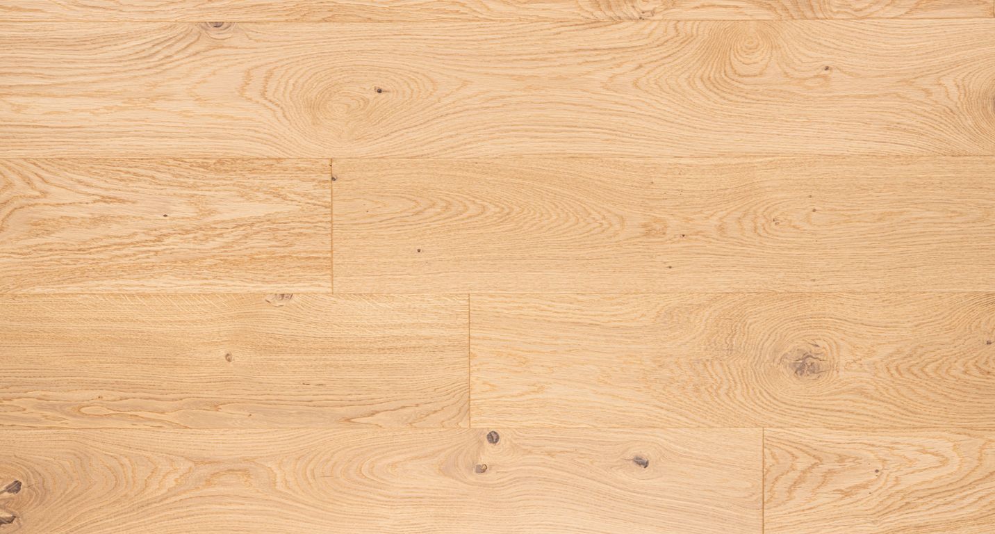 Parquet contrecollé MAJESTE CLIC 184 CHENE VINTAGE, chêne naturel, verni, larg. 18.40 cm