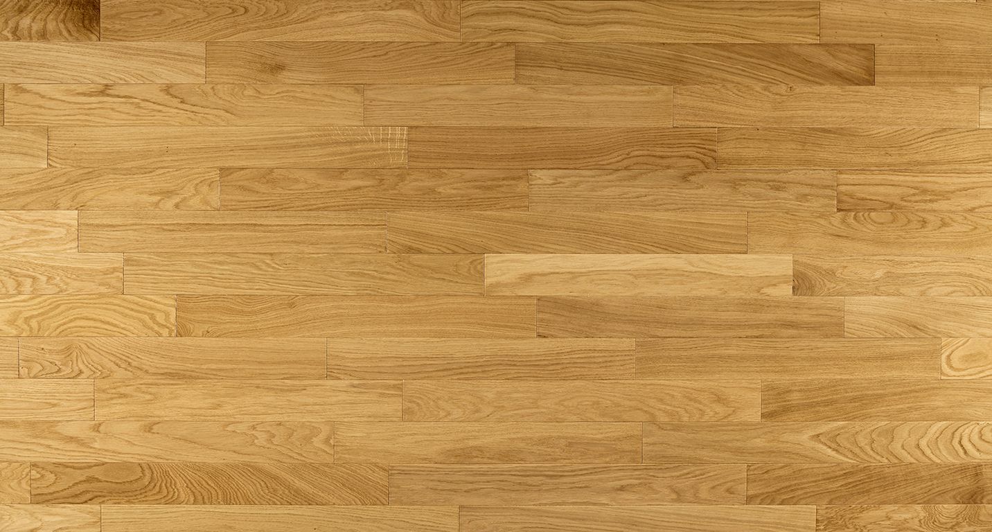 Parquet massif CHENE PREMIER CHENE EXCLUSIF , chêne naturel, verni, larg. 7.00 cm