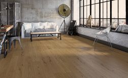Parquet contrecollé RENO 170 CHENE VINTAGE, chêne marron foncé, huilé, larg. 17.00 cm