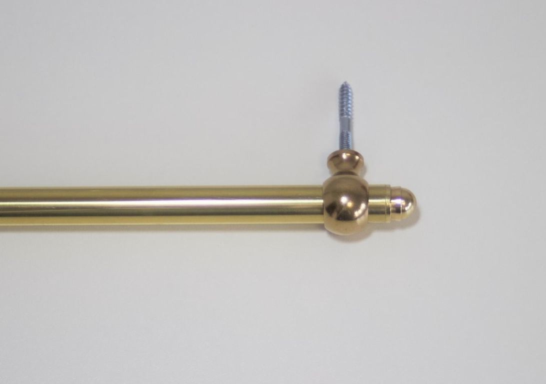 Barre d'escalier LAITON 100CM Laiton à visser invisible, LAITON 100CM, l 0.00x L. 93.00 cm