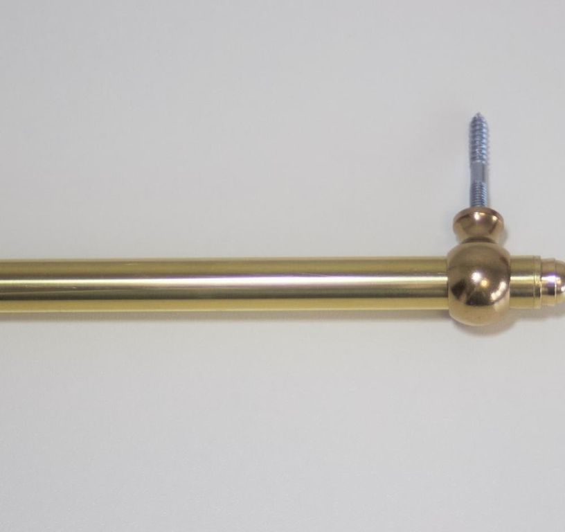 Barre d'escalier LAITON 100CM Laiton à visser invisible, LAITON 100CM, l 0.00x L. 93.00 cm