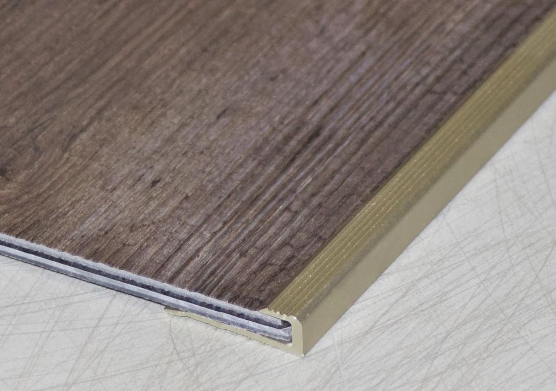 Barre de seuil SEUIL PERCE 8625 CERAMIN , aluminium, décor sable, l.2.80 x L. 270.00 cm