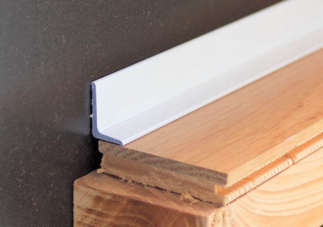 Profilé d'arrêt CORNIERE ADH 8550 SK , aluminium, décor aluminium blanc, l.1.20 x L. 270.00 cm