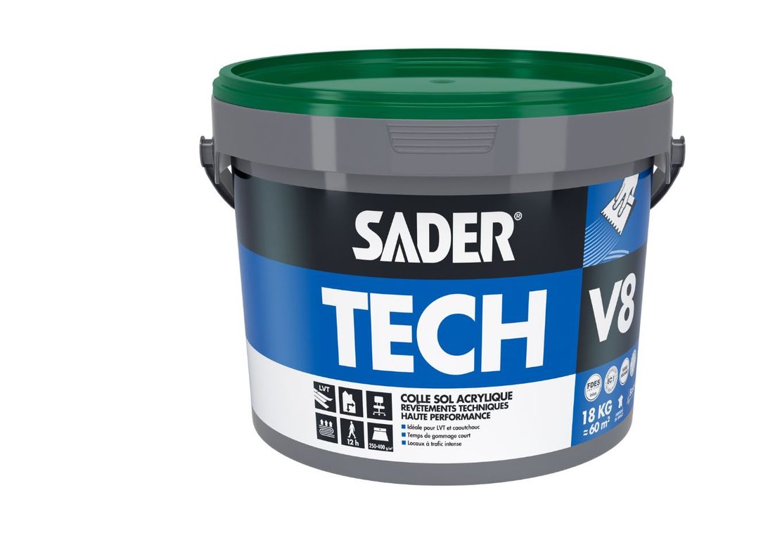 Colle Bostik SADERTECH V8, pour sols Vinyle, pour sols techniques, 18.00 kg