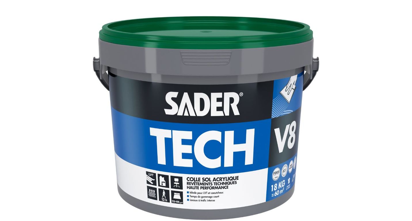 Colle Bostik SADERTECH V8, pour sols Vinyle, pour sols techniques, 18.00 kg