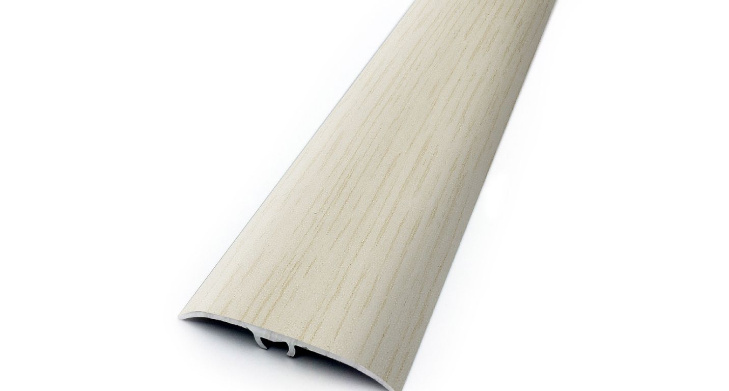 Barre de seuil HARMONY 41 , aluminium, décor taiga, l.4.10 x L. 270.00 cm