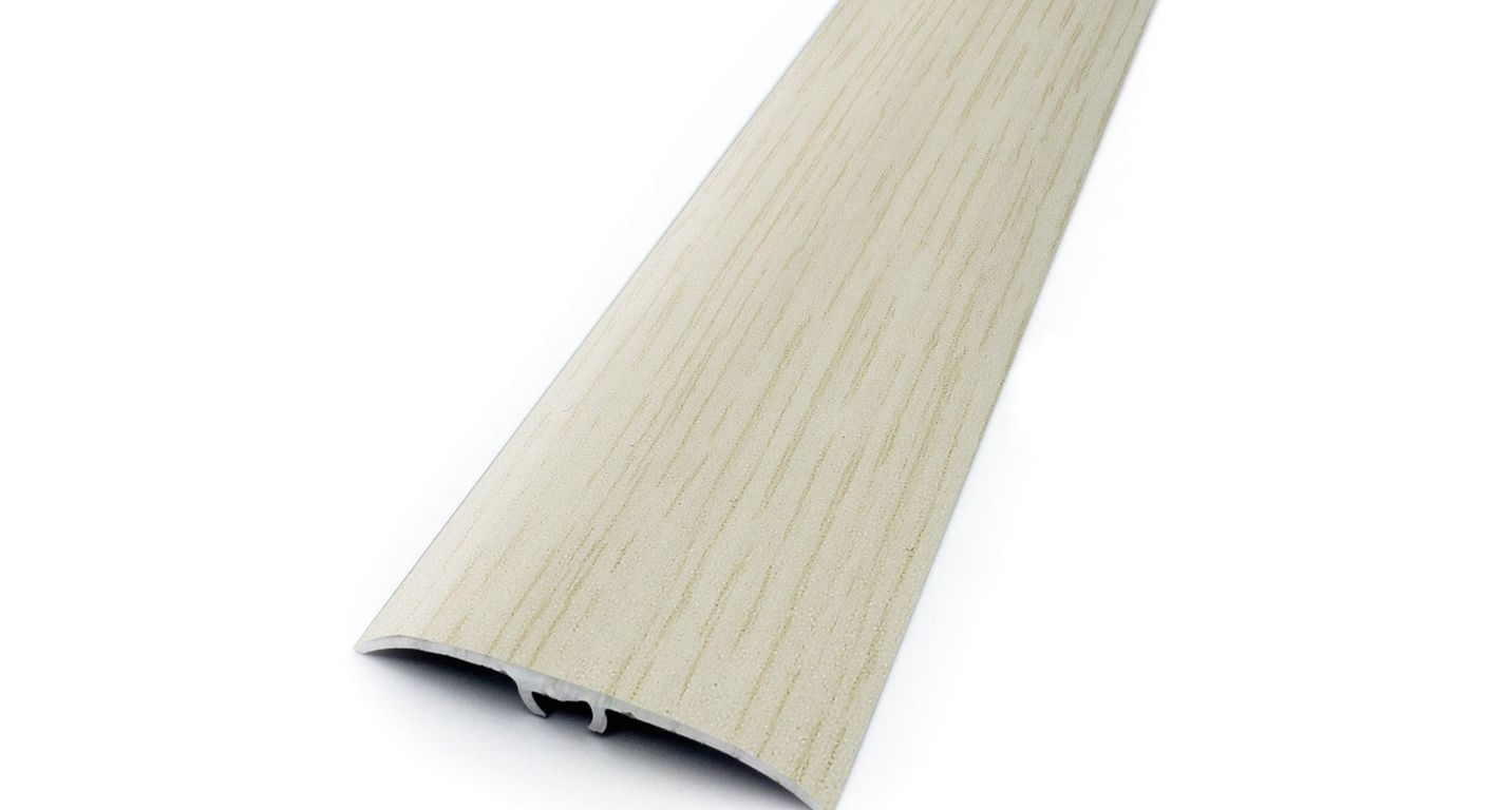 Barre de seuil HARMONY 41 , aluminium, décor taiga, l.4.10 x L. 93.00 cm