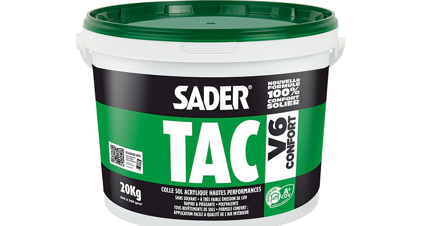 Colle Bostik SADER TAC V6, pour sols Moquette, pour sols PVC et moquette, 20.00 kg
