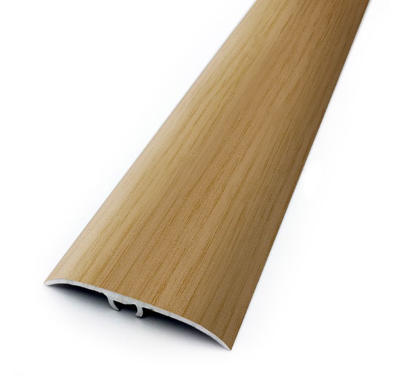 Barre de seuil HARMONY 41 , aluminium, décor chêne rustique , l.4.10 x L. 166.00 cm