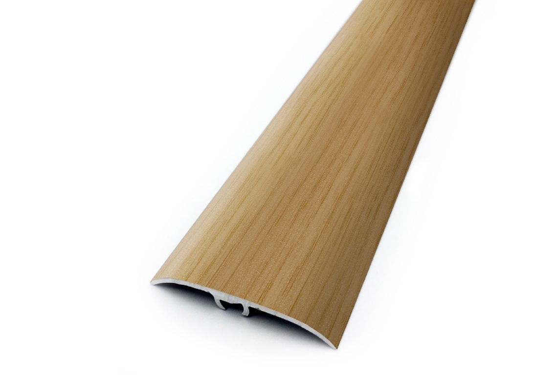 Barre de seuil HARMONY 41 , aluminium, décor chêne rustique , l.4.10 x L. 270.00 cm