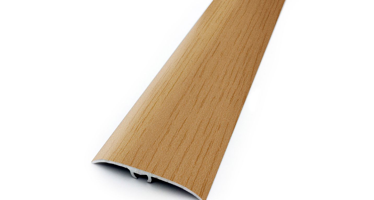Barre de seuil HARMONY 41 , aluminium, décor hêtre, l.4.10 x L. 93.00 cm