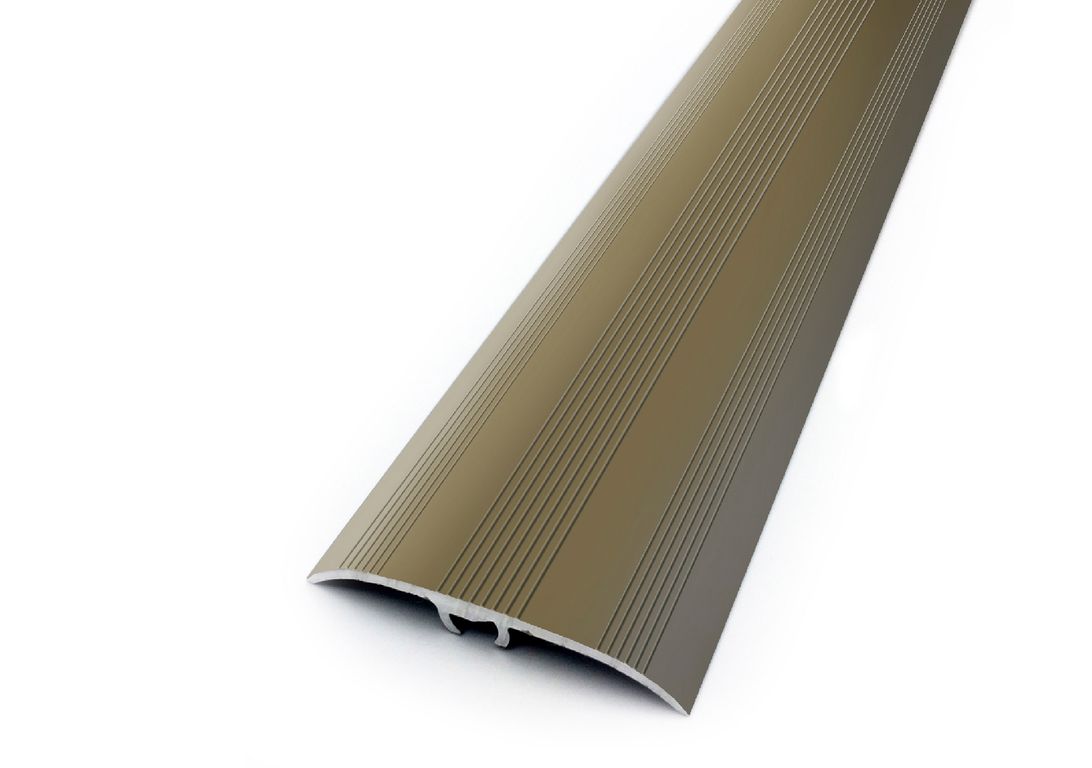 Barre de seuil HARMONY 41 , aluminium, décor aluminium titium, l.4.10 x L. 93.00 cm