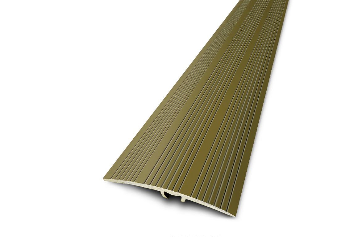 Barre de seuil HARMONY 47 , aluminium, décor titan strié, l.4.70 x L. 93.00 cm