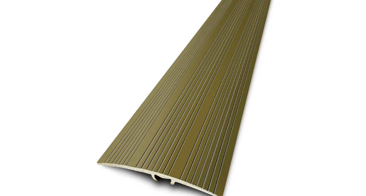 Barre de seuil HARMONY 47 , aluminium, décor titan strié, l.4.70 x L. 93.00 cm