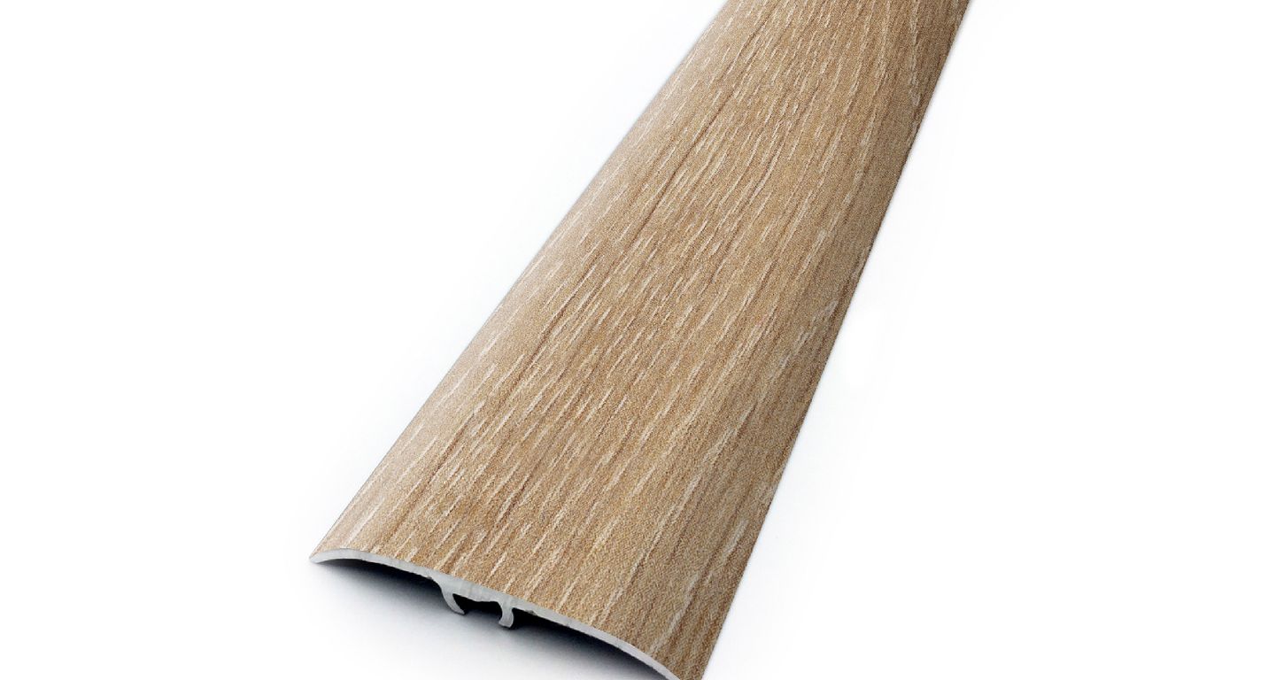 Barre de seuil HARMONY 41 , aluminium, décor chêne lavé , l.4.10 x L. 270.00 cm
