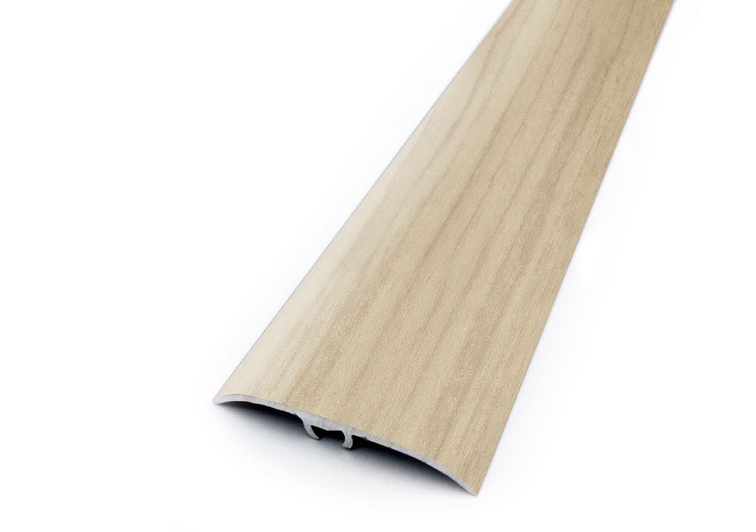 Barre de seuil HARMONY 41 , aluminium, décor bouleau blanc, l.4.10 x L. 270.00 cm