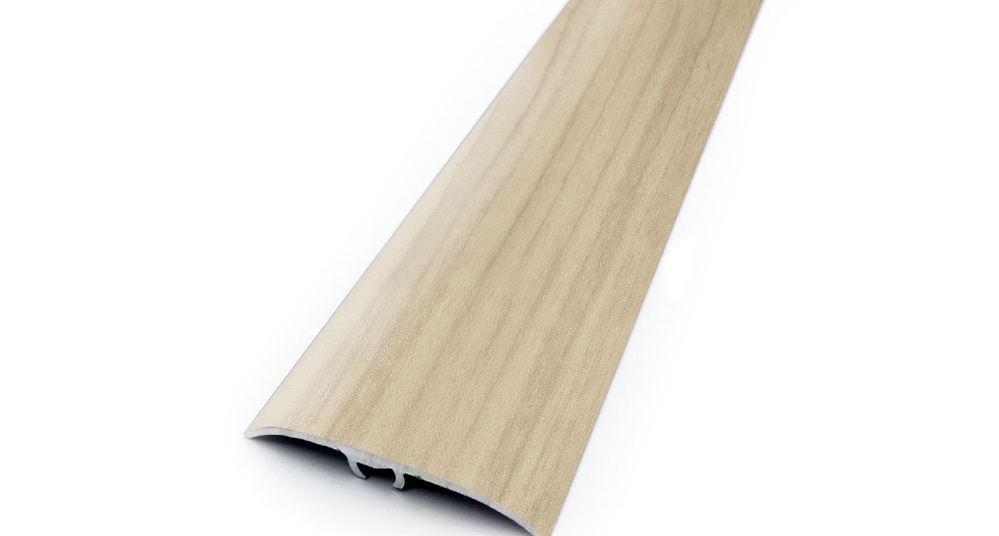 Barre de seuil HARMONY 41 , aluminium, décor bouleau blanc, l.4.10 x L. 270.00 cm