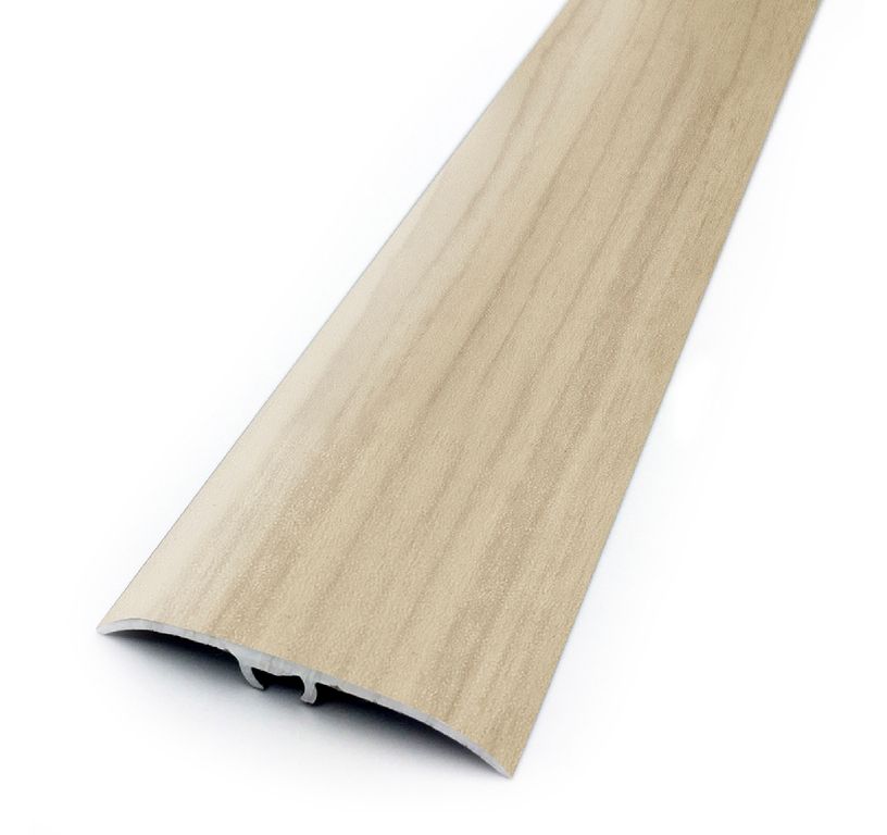 Barre de seuil HARMONY 41 , aluminium, décor bouleau blanc, l.4.10 x L. 270.00 cm