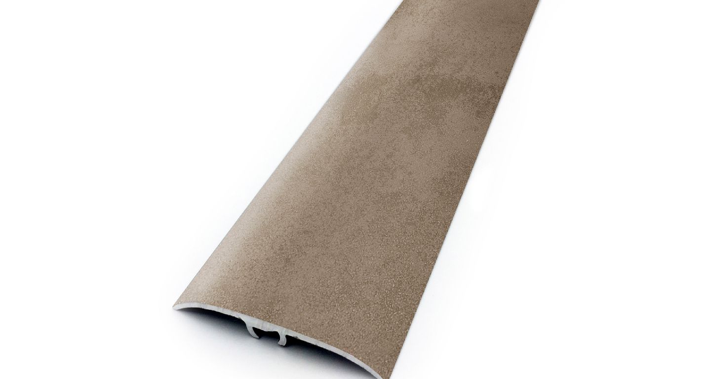 Barre de seuil HARMONY 41 , aluminium, décor béton gris, l.4.10 x L. 270.00 cm